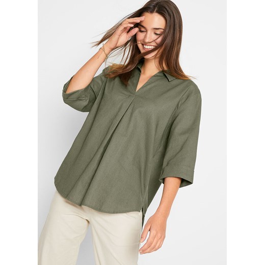 Bluzka damska Bonprix lniana 