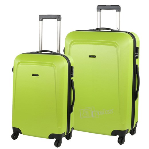 Ultimo zestaw walizek PC/ABS M,L - zielony apeks-pl zielony zestaw