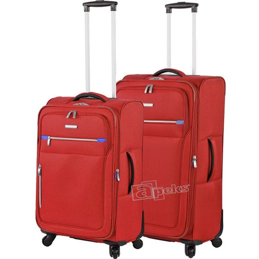 Formentera zestaw walizek M,L - czerwony apeks-pl czerwony zestaw