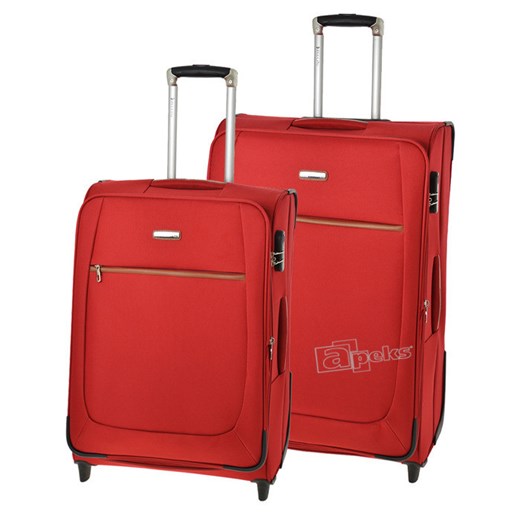 Modena zestaw walizek - czerwony apeks-pl czerwony zestaw