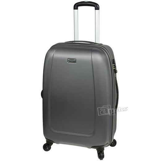 ABS01 średnia walizka - antracyt apeks-pl szary duży
