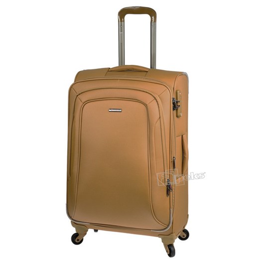 Toscana średnia walizka - złoty apeks-pl pomaranczowy kolekcja