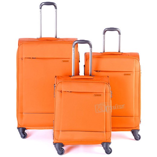 Roma komplet walizek - pomarańczowy apeks-pl pomaranczowy cytrusowe