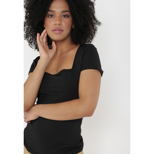 Czarna Bluzka Harphohsa ze sklepu Born2be Odzież w kategorii Bluzki damskie - zdjęcie 110988235