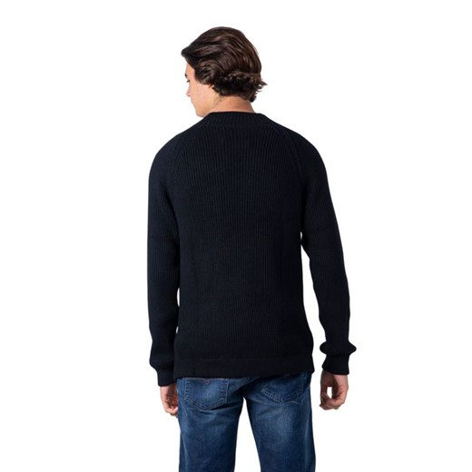 Calvin Klein Jeans Bluza Mężczyzna - MIXED MEDIA MOCK NECK SWEATER - Czarny M Italian Collection