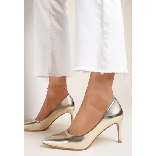 Czółenka Renee eleganckie ze skóry ekologicznej 