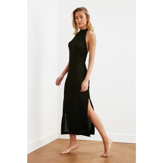 Trendyol Black Knitted Beach Dress Trendyol M Factcool