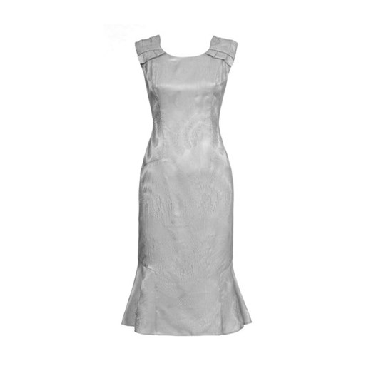 Suknia Greta muszle szare semper bialy abstrakcyjne wzory