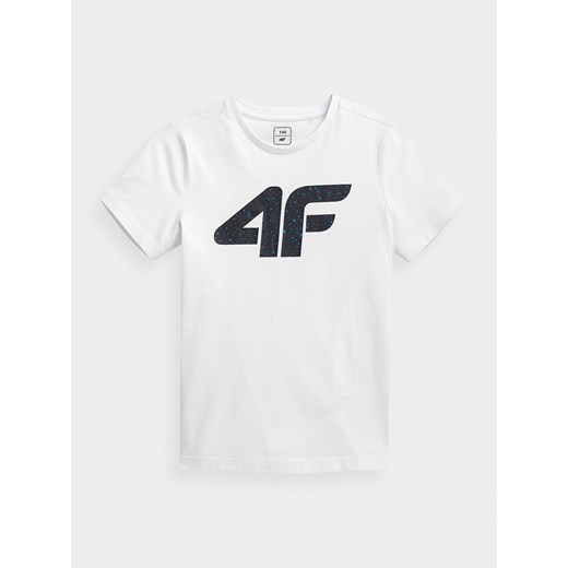 T-shirt chłopięce 4F z krótkim rękawem z napisami