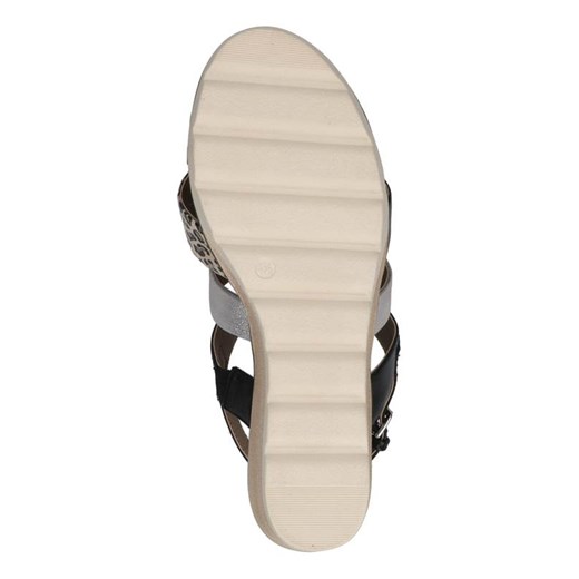 Sandały damskie Caprice z klamrą letnie skórzane 