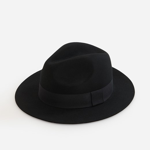 Reserved - Wełniany kapelusz fedora - Czarny Reserved S wyprzedaż Reserved