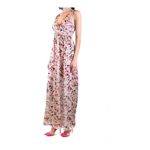 Sukienka Pinko z dekoltem w serek w kwiaty bez rękawów 
