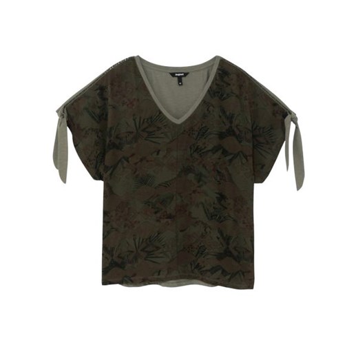 desigual - Desigual T-shirt Kobieta - TS STATEN ISLAND 21SWTKA3 - Zielony Desigual XS Italian Collection