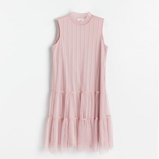 Reserved - Sukienka z lekkiej dzianiny - Różowy Reserved S wyprzedaż Reserved