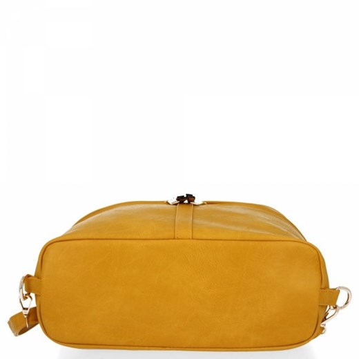 Shopper bag Bee Bag żółta bez dodatków matowa elegancka 