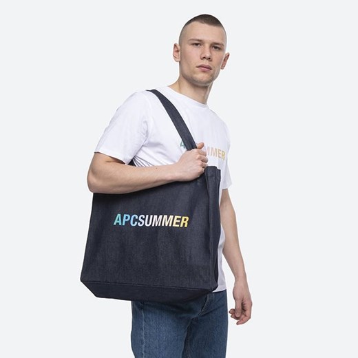 Shopper bag A.p.c na ramię duża matowa 