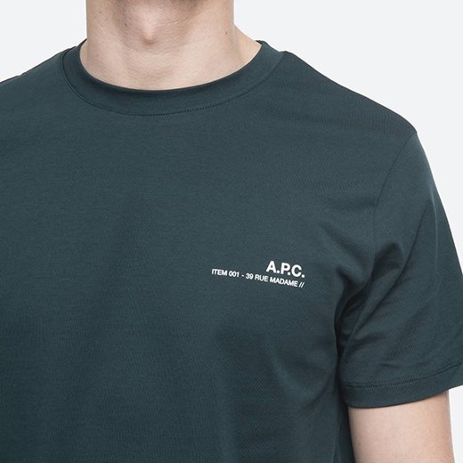 T-shirt męski A.p.c z krótkim rękawem 