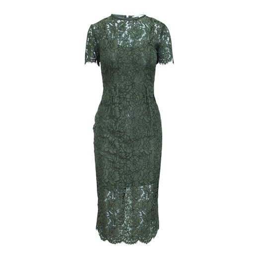 Green Maxi Lace Dress Diane Von Furstenberg Vintage 3XS - US 0 okazyjna cena showroom.pl