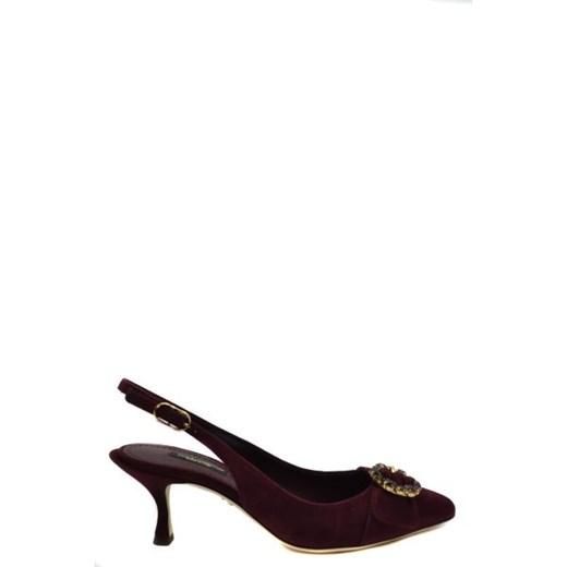 Dolce & Gabbana Kobieta Pumps Shoes - WH6-BC39219-EPT10286-Bordeaux - Fioletowy Dolce & Gabbana 37 Italian Collection