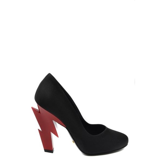 Prada Kobieta Pumps Shoes - WH6-BC39220-EPT10287-nero - Burgundowy Prada 35 Italian Collection