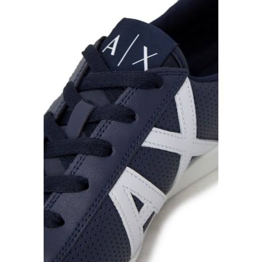 Armani Exchange Mężczyzna Sneakers - WH7-ACTION_LEATHER_10 - Niebieski Armani Exchange 40.5 Italian Collection