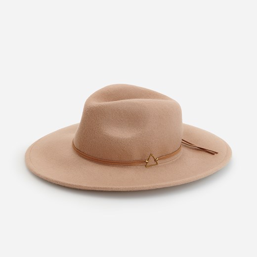 Reserved - Wełniany kapelusz panama - Beżowy Reserved M okazja Reserved