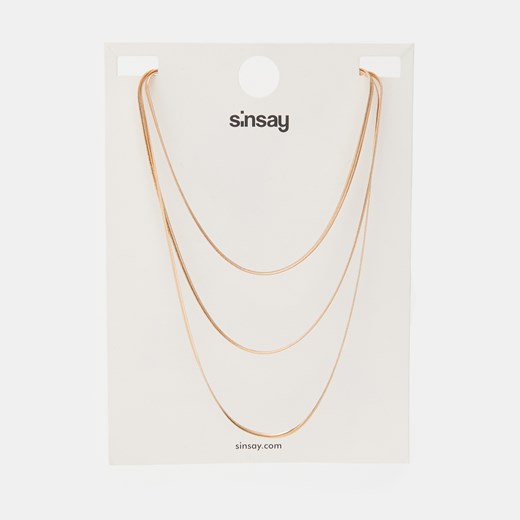 Sinsay - Naszyjnik - Złoty Sinsay Jeden rozmiar Sinsay