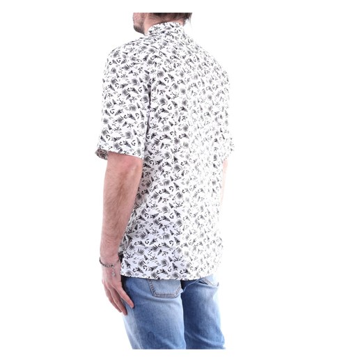 Koszula męska Paolo Pecora z krótkimi rękawami bawełniana w abstrakcyjne wzory 