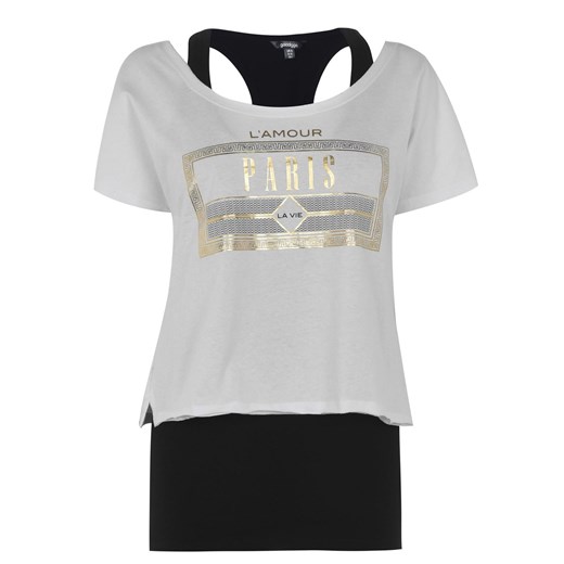 Golddigga Double Layer T Shirt Ladies Golddigga M Factcool