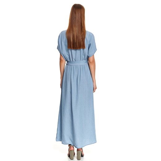 Zwiewna długa sukienka z rozcięciem na przodzie i wiązaniem Top Secret 40 Top Secret
