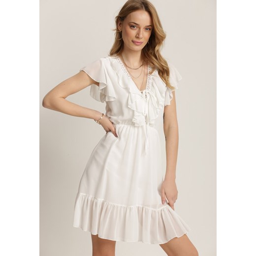 Biała Sukienka Coraelura Renee S/M Renee odzież