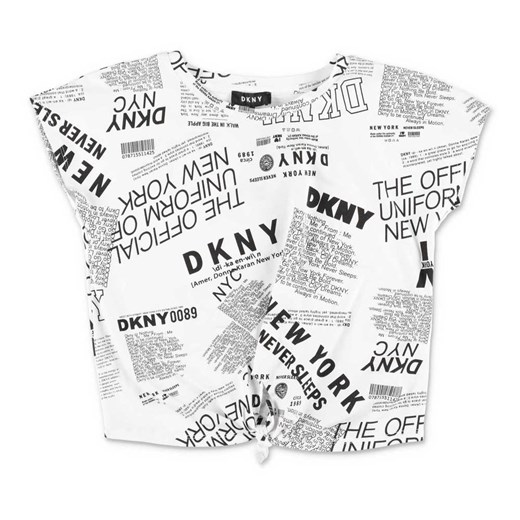 Bluzka dziewczęca DKNY z krótkim rękawem 