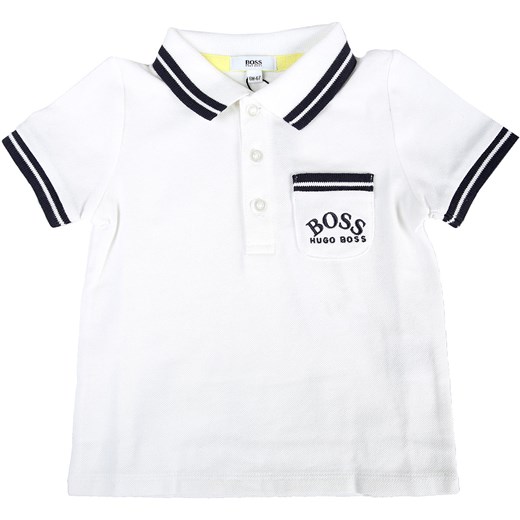 Hugo Boss Niemowlęca Koszulka Polo dla Chłopców, biały, Bawełna, 2021, 12 M 18M 6M 9M Hugo Boss 12 M RAFFAELLO NETWORK