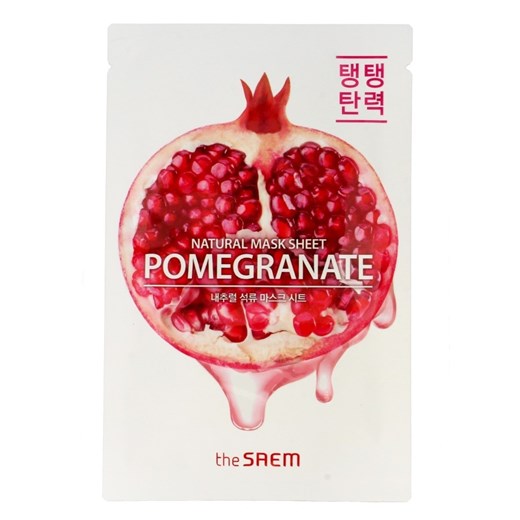 The Saem, Natural Mask Sheet, maska na tkaninie, Pomegranate, 21 ml The Saem smyk
