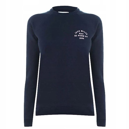 JACK WILLS GRANATOWA BLUZA DAMSKA Z LOGO 40 40 Jack Wills 40 okazyjna cena OFF&OFF