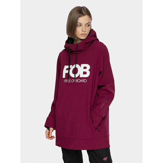 Długa bluza snowboardowa z softshellu membrana 5000 damska wyprzedaż 4F