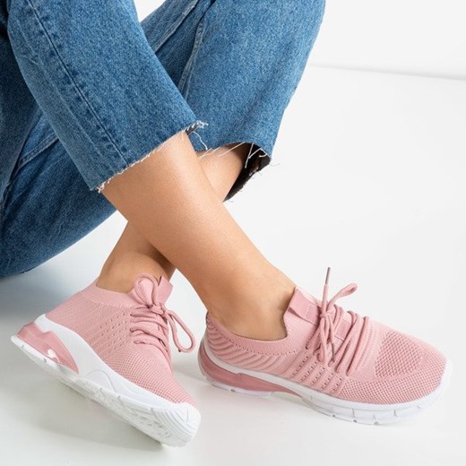 OUTLET Różowe sportowe buty damskie Brighton - Obuwie Royalfashion.pl 40 royalfashion.pl