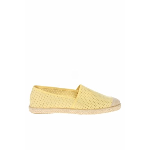 Espadryle damskie żółte Copenhagen Shoes z tkaniny casualowe 