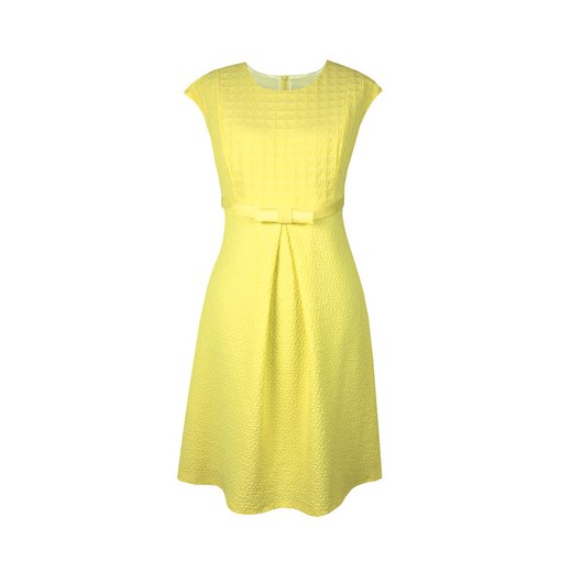 Suknia wizytowa Kelly żółta z kokardką semper zielony Biustonosze
