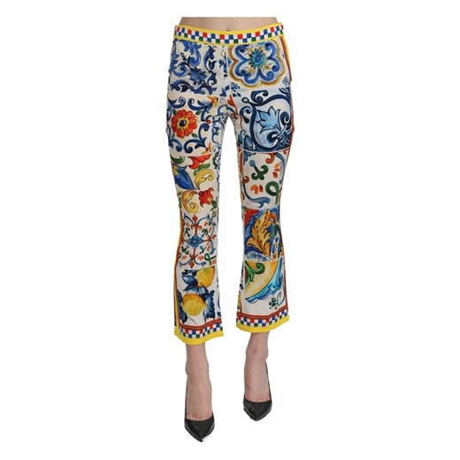 Wielokolorowe spodnie damskie Dolce & Gabbana 