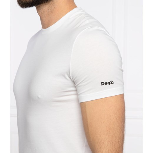 T-shirt męski Dsquared2 z krótkimi rękawami na wiosnę 