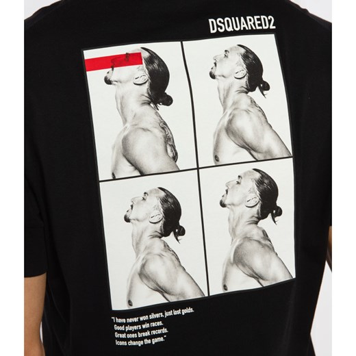 Dsquared2 T-shirt DSQUARED2 X ZLATAN IBRAHIMOWIC | Regular Fit Dsquared2 XL okazja Gomez Fashion Store