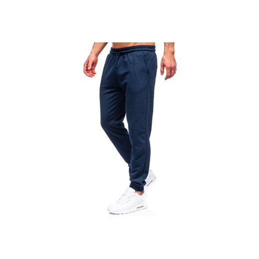 Granatowe spodnie męskie dresowe Denley 8623 XL wyprzedaż Denley