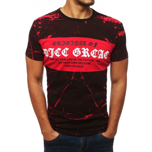 Red RX3833 men's T-shirt with print Dstreet S Factcool