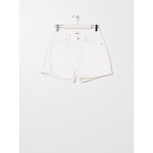 Sinsay - Szorty mom jeans - Biały Sinsay 36 Sinsay