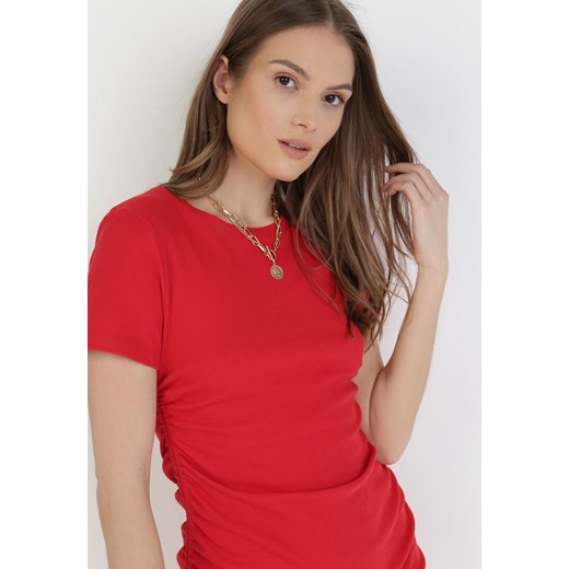 Czerwona Sukienka Thelpeia L/XL Born2be Odzież