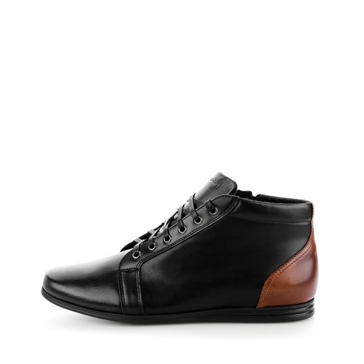 Buty zimowe męskie Primamoda skórzane z zamkiem casual 