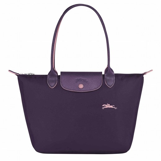 Shopper bag Longchamp na ramię bez dodatków duża matowa 