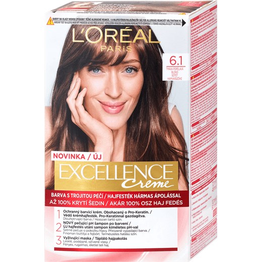 L´oréal Paris Excellence Creme Triple Protection Farba Do Włosów 48Ml 6,1 Natural Dark Ash Blonde mania-perfum,pl