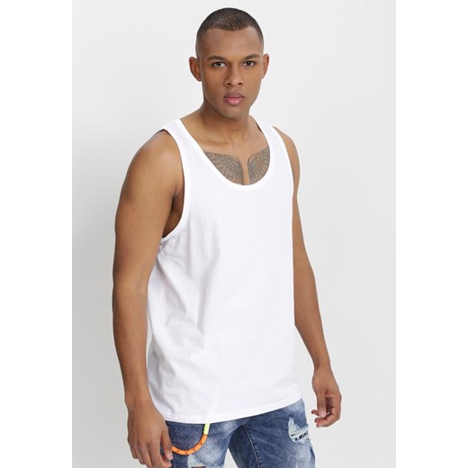 Biała Koszulka Kisiasse ze sklepu Born2be Odzież w kategorii Podkoszulki męskie - zdjęcie 112011065